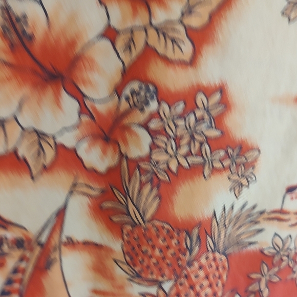 BOXER BOXER Hawaiian Shirt in Vibrant Orange Tropical Print. 3XL - Picture 10 of 12